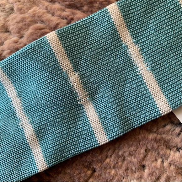 Robert Graham Teal and White Striped Tie - Picture 5 of 8